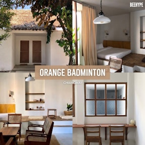 Orange badminton